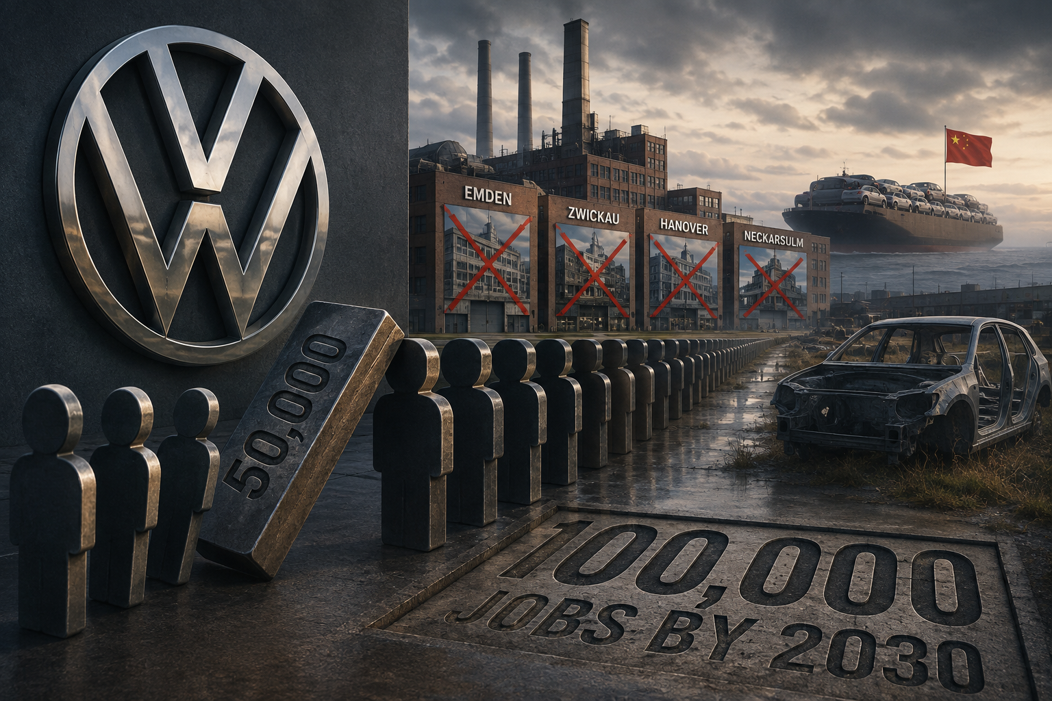 Volkswagen’s 50,000-Job Cut Plan Pushes Total Reductions to 100,000