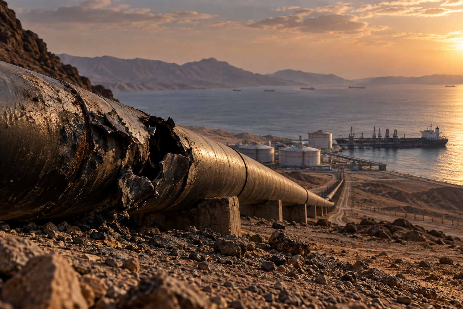 Saudi Pipeline Shutdown Pushes Brent Above $108