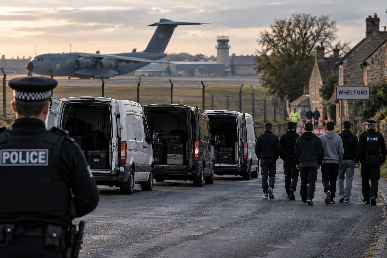 Five Men Released on Bail After RAF Fairford Arrests