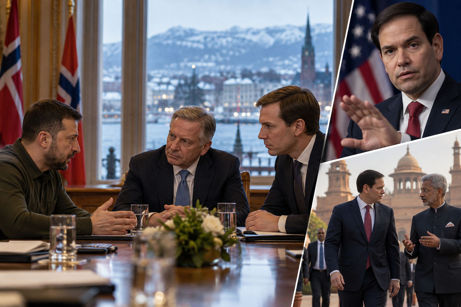 Zelensky and US Envoys Hold Oslo Talks as Rubio Denies Withholding Intelligence